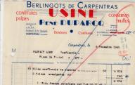 Conserverie et fabrique de berlingots René Duparcq à Carpentras, 1945