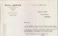Raoul Barles, constructeur à Avignon, 1950.