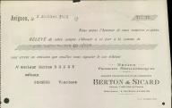 Métaux, produits métalliques, Berton et Sicard à Avignon, 1931.