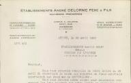 Etablissements André Delorme, chiffons, métaux… à Avignon, 1950.