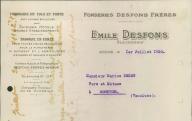 Fonderies Desfons frères à Avignon, 1930.