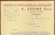 Fabrique de fibres de bois pour emballage E. Lerme fils à Avignon, 1943.