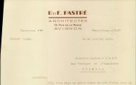 P. et F. Pastré, architectes à Avignon, 1938.