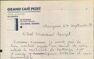 Grand café Pezet. à Avignon, 1937.
