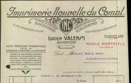 Imprimerie nouvelle du Comtat, Lucien Valensi à Avignon, 1932.