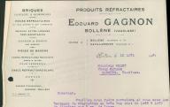 Produits réfractaires Edouard Gagnon, Bollène, 1926.