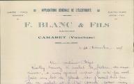 Application générale de l'électricité, F. Blanc et fils, Camaret-sur-Aigues, 1927.