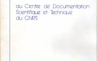 La reprographie au Centre de documentation scientifique du C.N.R.S.	Paris, CNRS, (s. d.).