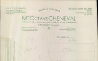 Vins sous marcs, engrais spéciaux, alcools extra-neutres, Octave Cheneval, Cavaillon, vers 1940.