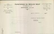Papeteries du Moulin Neuf, Châteauneuf-de-Gadagne, 1943.