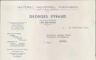 Matériel industriel d'occasion Georges Eyraud, Isle-sur-la-Sorgue,1946.