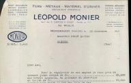 Mécanique générale, matériel occasion, Léopold Monier à Mondragon, 1942.