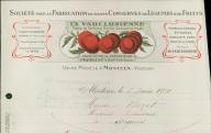 Société pour la fabrication de toutes conserves de légumes et de fruits, associations de p^roducteurs, Piquet et Cie à Monteux, 1930.