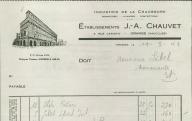 Industrie de la chaussure, établissements J.-A. Chauvet à Orange, 1941.