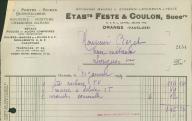 Fers, fontes, aciers, quincaillerie, établissements Feste et Coulon à Orange, 1934.