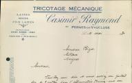 Tricotage mécanique, Casimir Raymond, à Pernes-les-Fontaines, 1930.