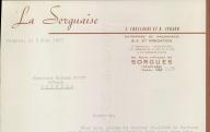 La Sorguaise, entreprise de maçonnerie J. Chassagne et R. Jurand, Sorgues, 1957.