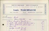 Menuiserie mécanique Louis Marchégiani à Sorgues, 1934.