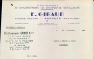 Etablissements de chaudronnerie et charpentes métalliques E. Giraud à Sorgues, 1960.