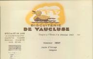 Biscuiterie de Vaucluse à Sorgues, 1942.