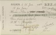 Mercerie, bonneterie Vidal fils aîné. Avignon, 1923.