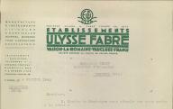 Manufacture d'instruments viticoles et horticoles, établissements Ulysse Fabre, Vaison-la-Romaine, 1942.