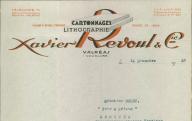 Cartonnages, lithographie Xavier Revoul et Cie, Valréas, 1937.