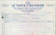 Le Tapis d'Avignon, anciens établissements Brun-Champein et Croset réunis, Isle-sur-la-Sorgue, 1957.