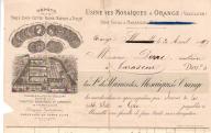 Usine des mosaïques, Orange, 1897.