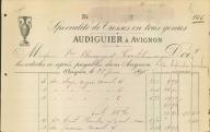Entreprise de serrurerie C. Yautier, Avignon, 1922.