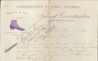 Chaussures en tous genres Fernand Constantin, Saint-Christol, 1913.