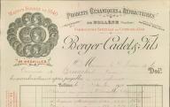 Produits céramiques et réfractaires Berger cadet et fils, Bollène, 1911.