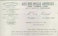 Aux dix mille articles, maison Revoul Ferdinand, Valréas, 1923.