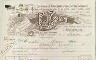 Fournitures générales pour hôtels et cafés F. Font, Avignon, 1928.
