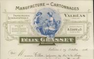 Manufacture de cartonnages Félix Grasset, Valréas, 1915.