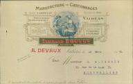 Manufacture de cartonnages A. Devaux, Valréas, 1934.