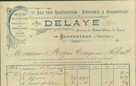 Bois pour constructions, menuiserie, charronnage Delaye. Avignon, 1904.