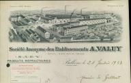 Société anonyme des établissements Valuy, Bollène, 1923.