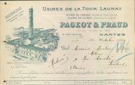 Usines de plombs de chasse et en tuyaux Pageot et Praud, Nantes, 1909.