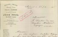 Grains, fruits Jean Paul, Malemort, 1916.