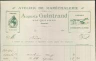 Atelier de maréchalerie Auguste Guintrand, Vacqueyras, 1916.