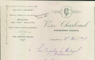 Vins fins et ordinaires, Huiles, Olives…Victor Charbonel. Jonquières, 1925.