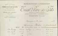 Représentation-Consignation Triat Père et Fils. Vacqueyras, 1920.