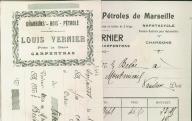 Charbons, bois, pétrole Louis Vernier. Carpentras, 1914.