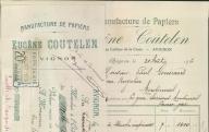 Manufacture de papiers Eugène Coutelen, Avignon, 1916.