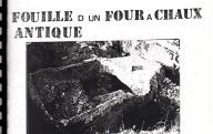 Fouille d'un four à chaux antique à Valréas.	1993.