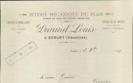Scierie mécanique du Plan Durand Louis. Sablet, 1919.