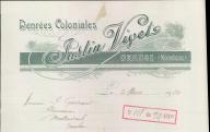 Denrées coloniales Justin Vivet. Orange, 1914.