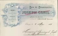 Bois de construction Joseph Conil. Orange, 1914.