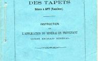 Notice sur la mine de soufre des Tapets située à Apt.	Marseille, 1863.